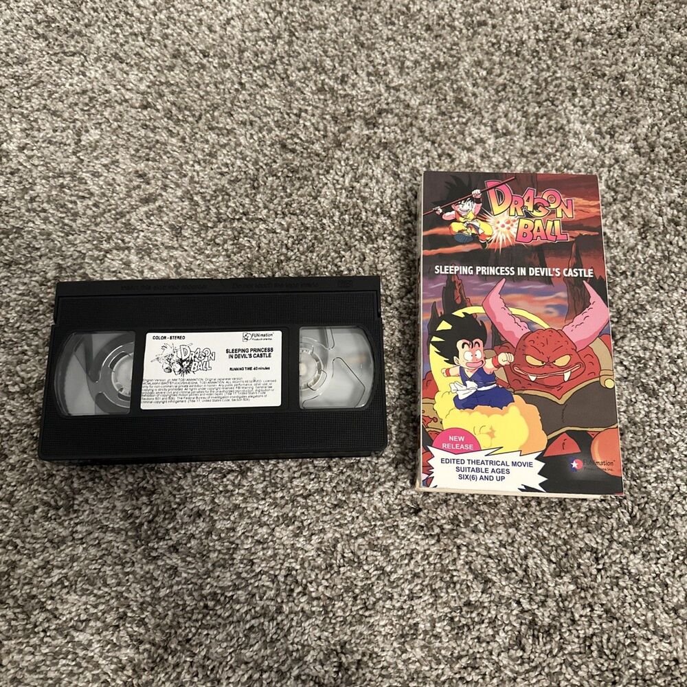 Dragon Ball - Sleeping Princess in Devils Castle (VHS, 1999, EDITED Version)